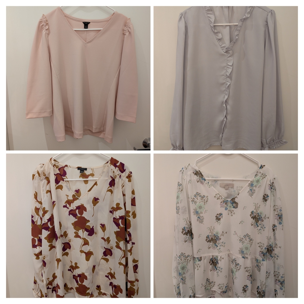 Ann Taylor/Loft Blouses - Sold as Set of 4 (Size L)